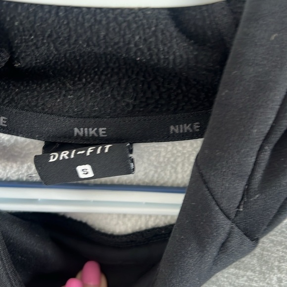 NIke Dri Fit Gray Black Mens Hoodie Sweatshirt Long Sleeve Size Small - Picture 4 of 8
